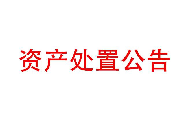 報廢資產(chǎn)處置公告